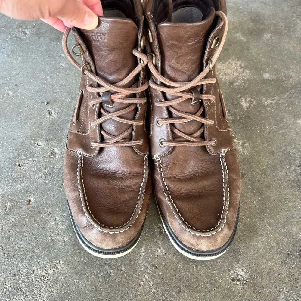Sperry Men's Brown Leather Boots